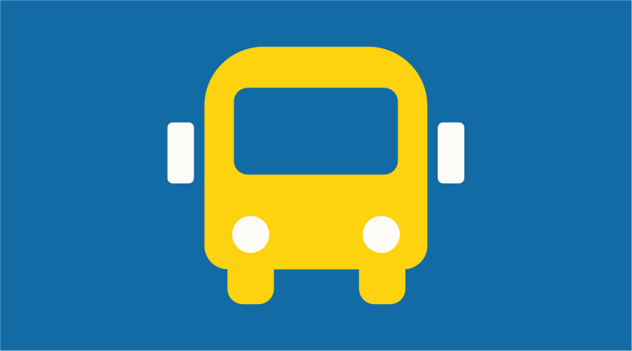 Graphic of a yellow school bus